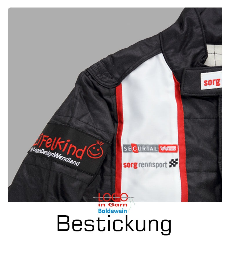 a jacket with a logo on it and a tag on the back of it