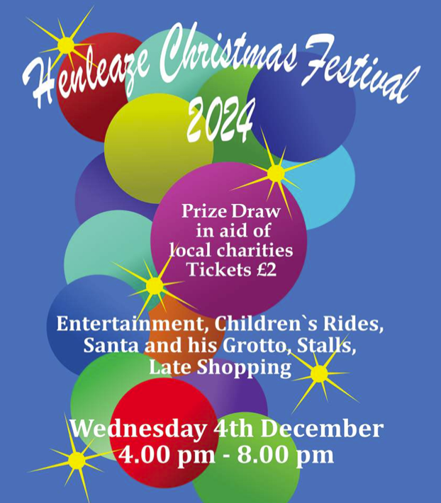 Poster advertising the Henleaze Christmas Festival