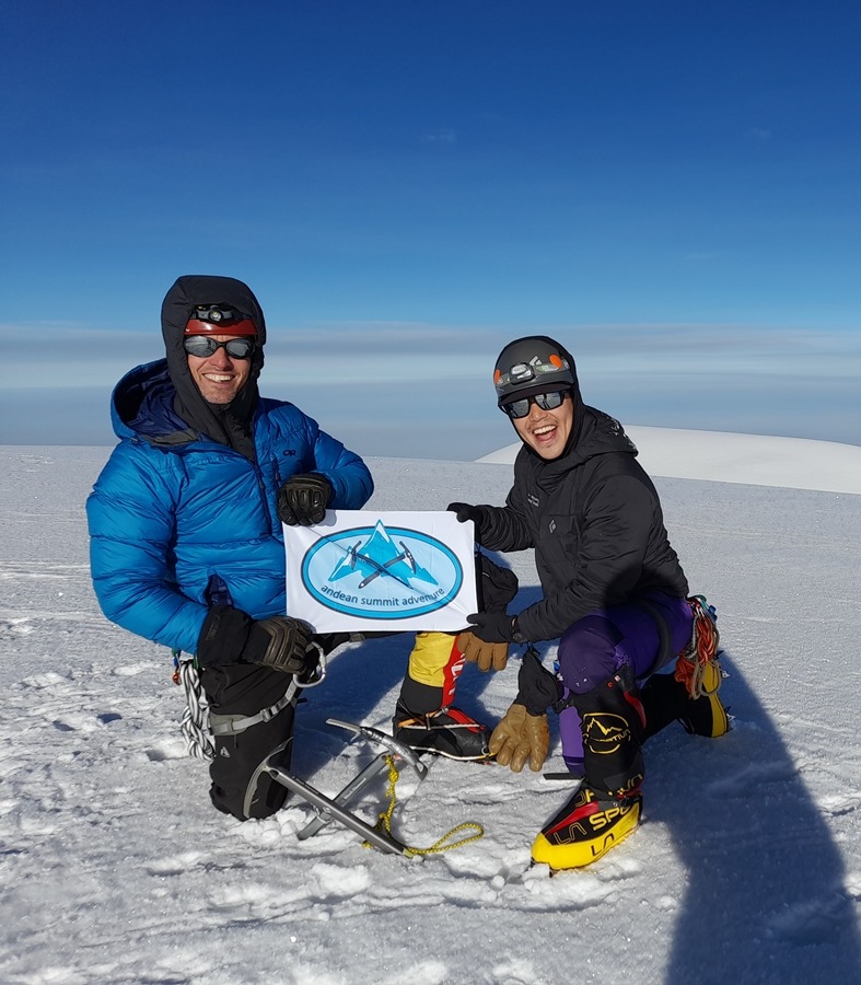on the Whymper summit of Chimborazo