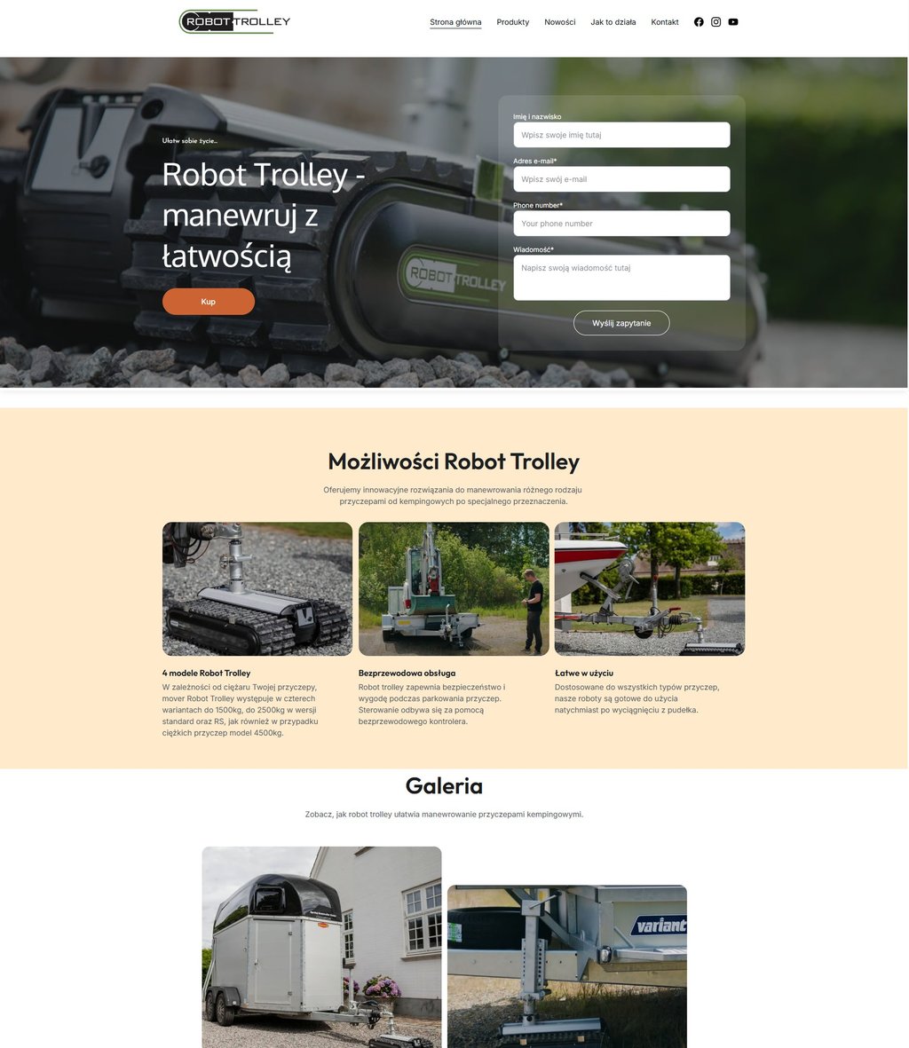 RobotTrolley.pl – strona moverów do przyczep marki HeroCamper