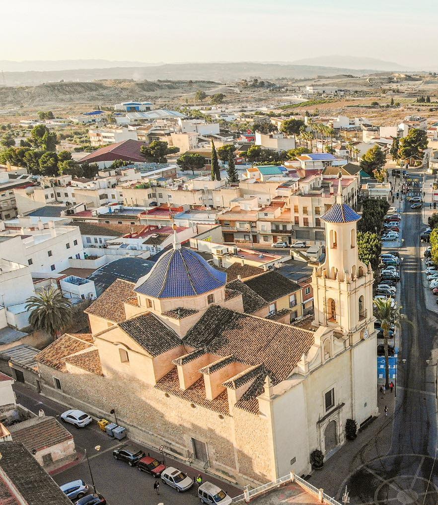 The Church of the Immaculate Conception is the main monument in the town center of Fortuna.