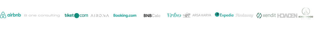 Airbnb Booking.com Agoda Expedia Vrbo Hostaway Airdna Bnb Calc Howden Kingswood Bali B One Consulting Lidya Pertama Dewi Nota