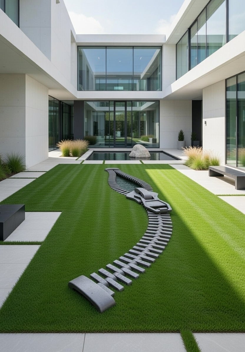 “Zip” zipper sculpture commission by Mark Richard Hall