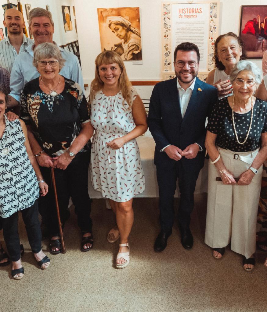 visita del presidente de la generalitat y miembros del casal