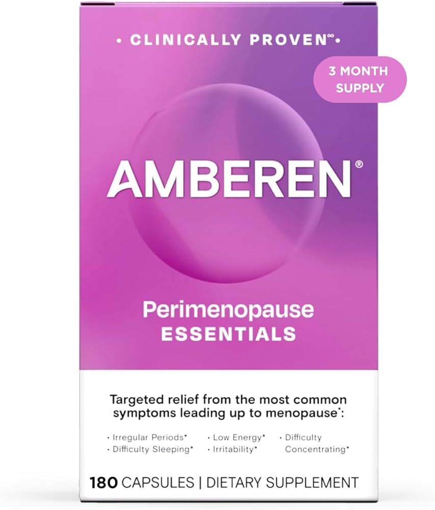 Amberen Supplement box of 180 capsules for Perimenopause relief