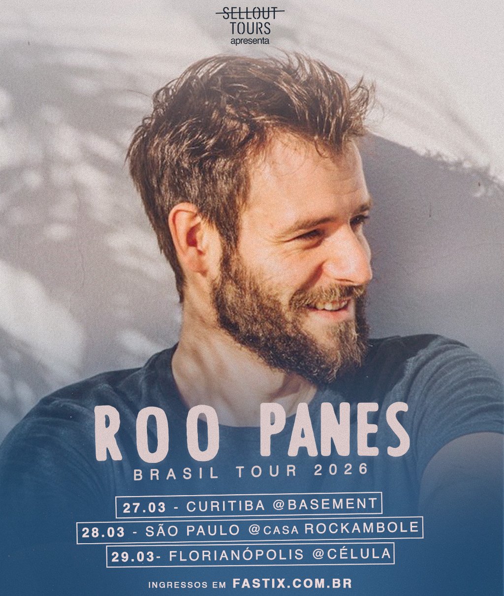 Folk Britânico em Solo Brasileiro: Roo Panes inicia turnê por três capitais nesta sexta-feira