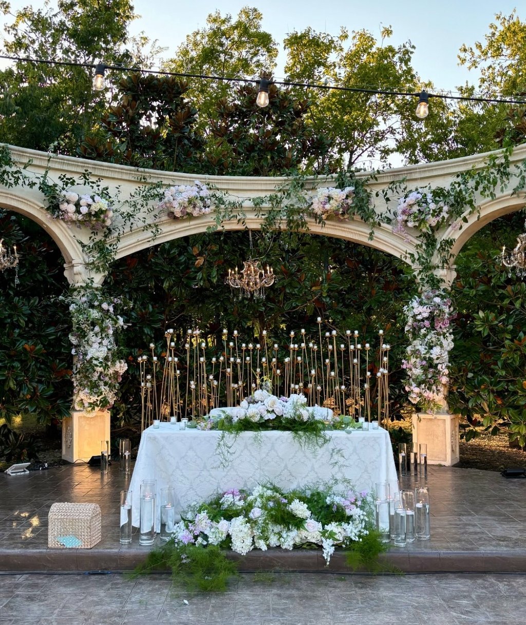 Elegant wedding reception decor by Kashta Events, Vancouver BC