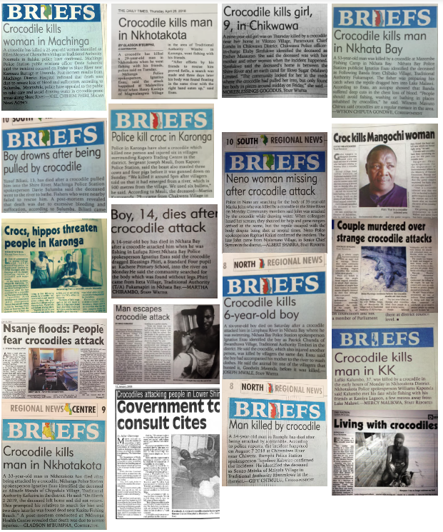 Crocodile Attacks in Malawi - The Real Crocodile Hunter - Ian Bartlett - Memoirs of a Real Crocodile