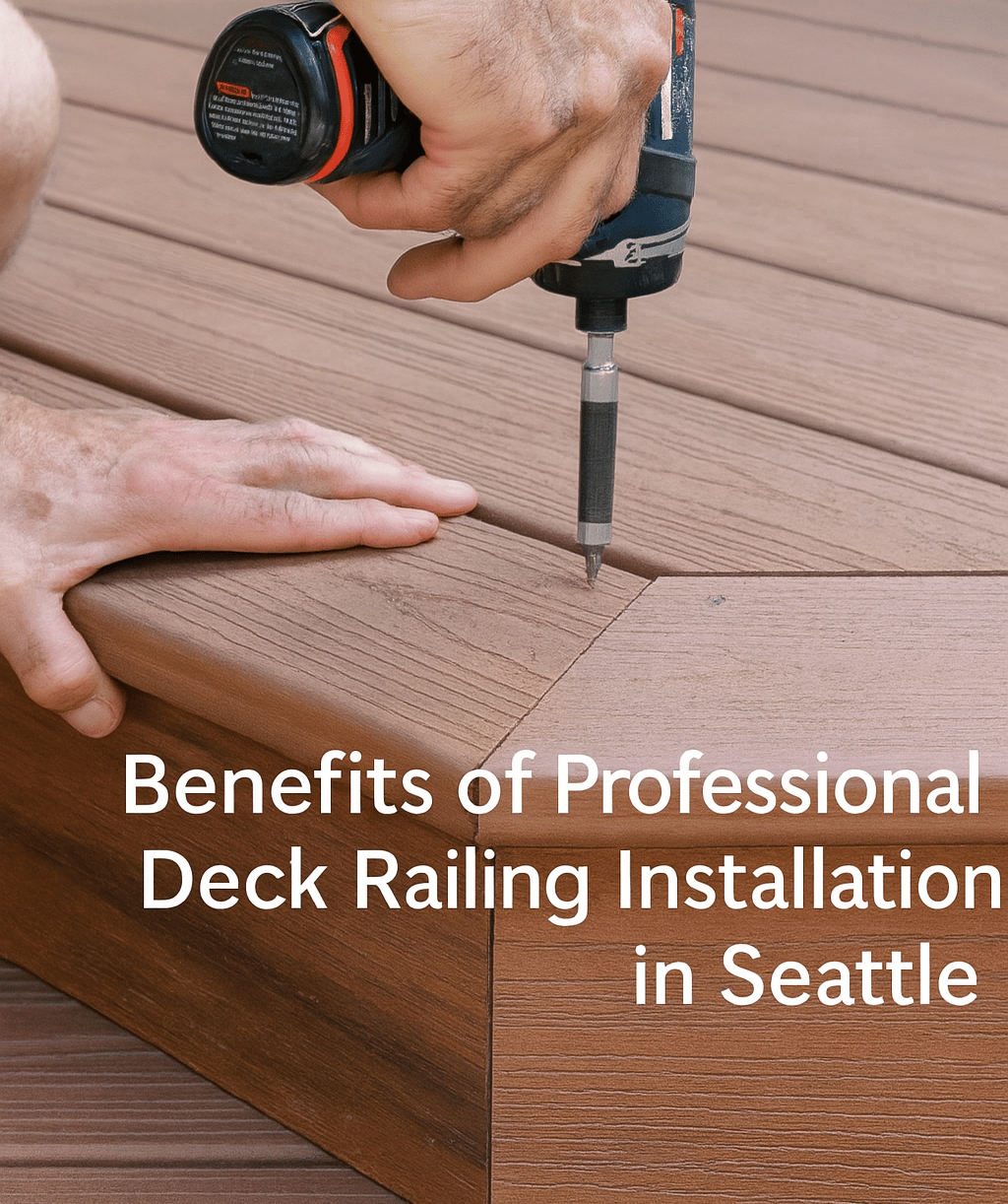 Deck railing installation Redrra