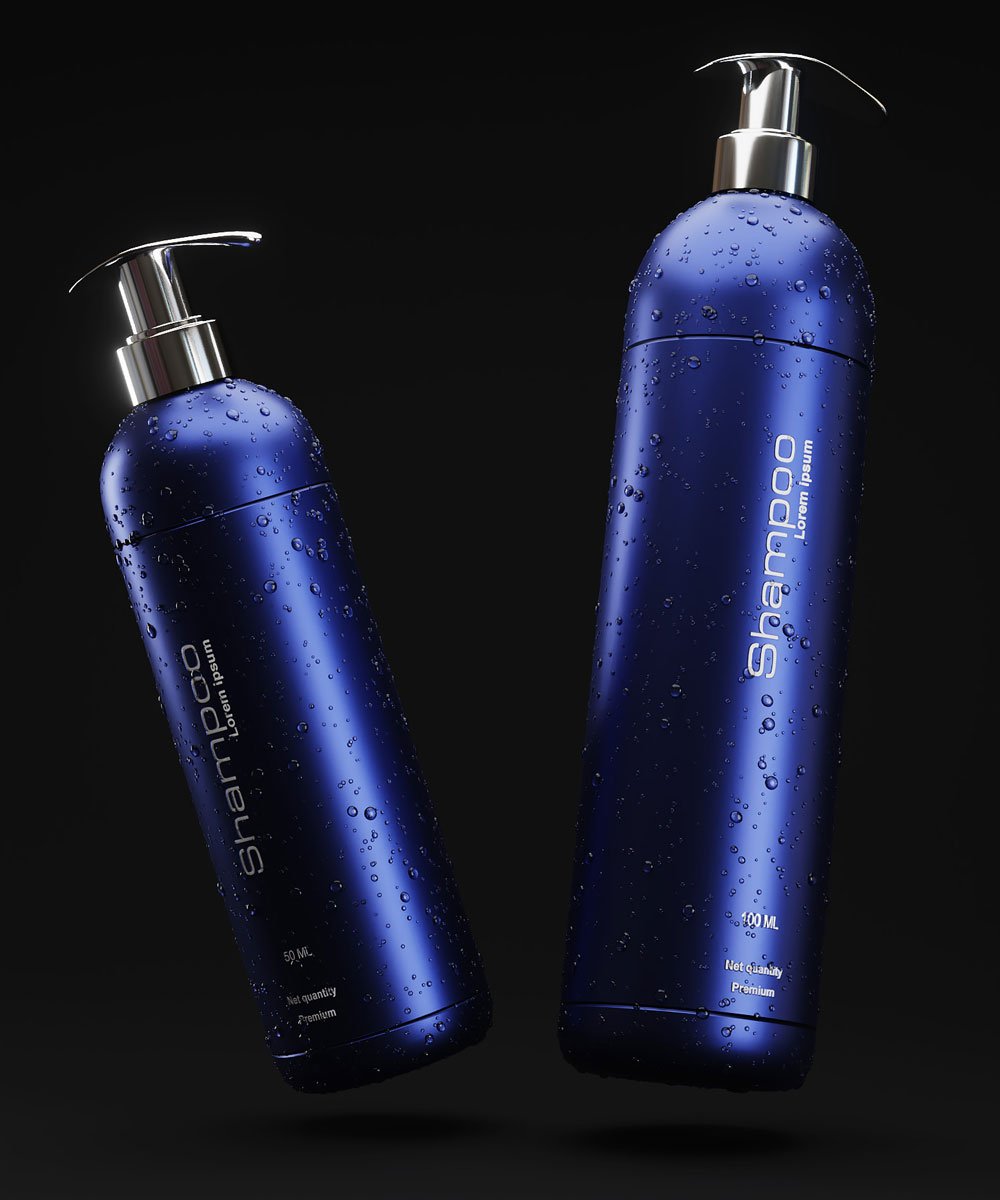 shampoo product renders