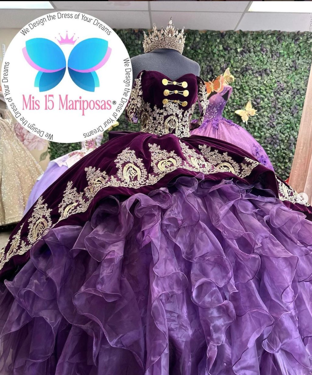 Purple Quinceanera Dress Made Exclusive for Alamo Bridal In San Antonio TX. Quince Dream Dress
