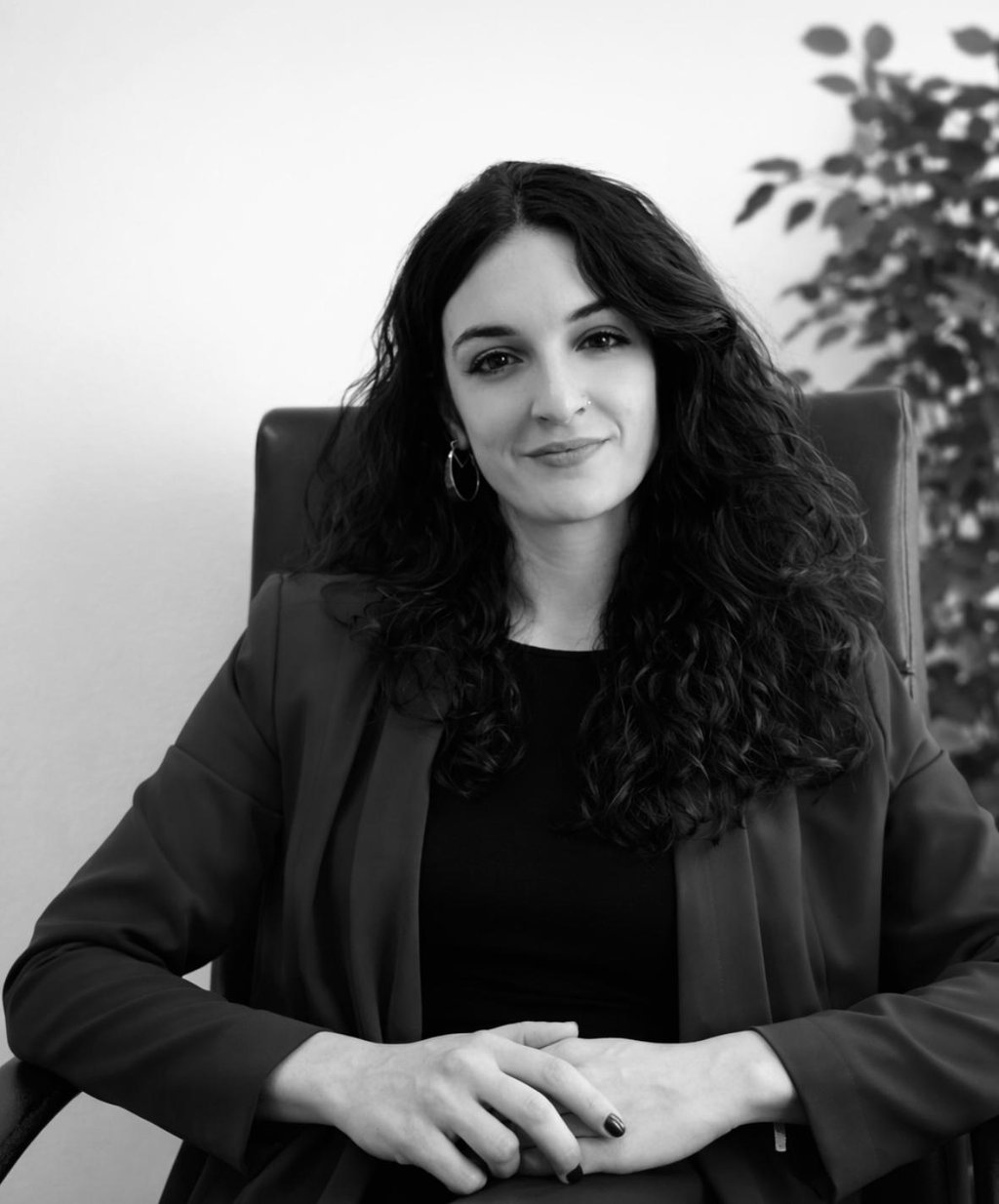 Psicologa Giorgia Palombi nel suo studio a Padova
