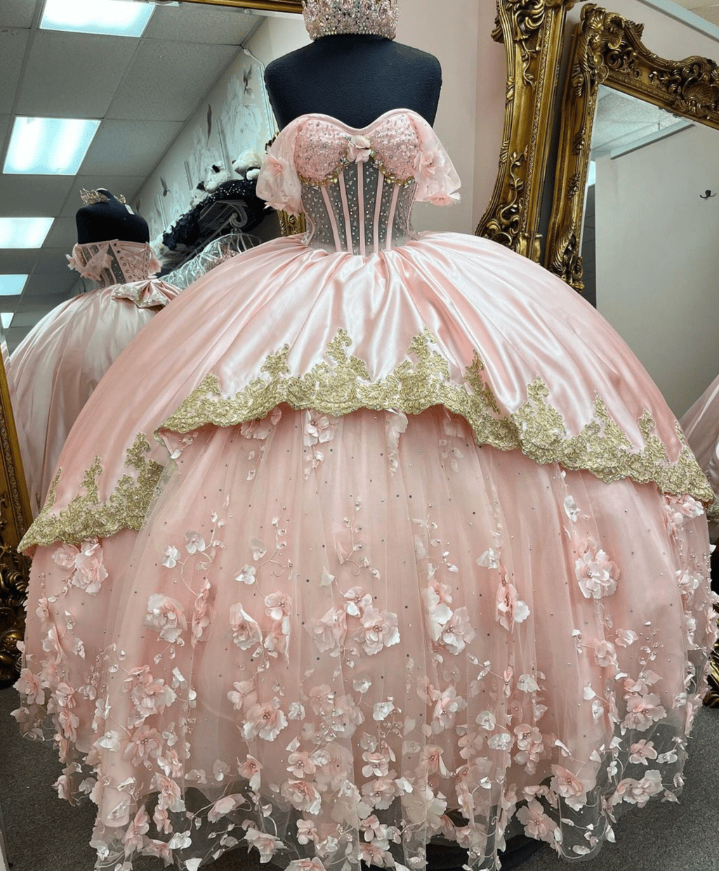 Quinceanera Dress Made Exclusive for Alamo Bridal In San Antonio TX. Quince Dream Dress
