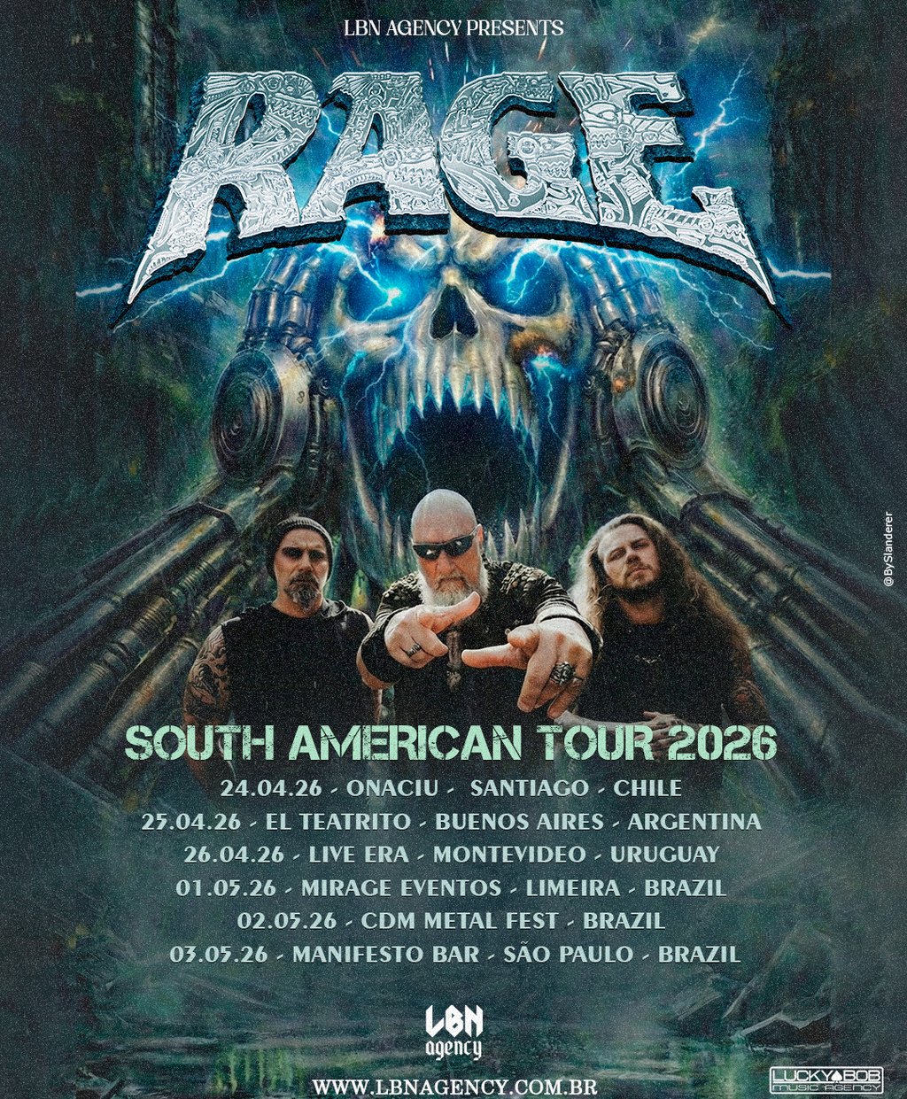 Rage confirma turnê brasileira para divulgar o novo álbum "A New World Rising"