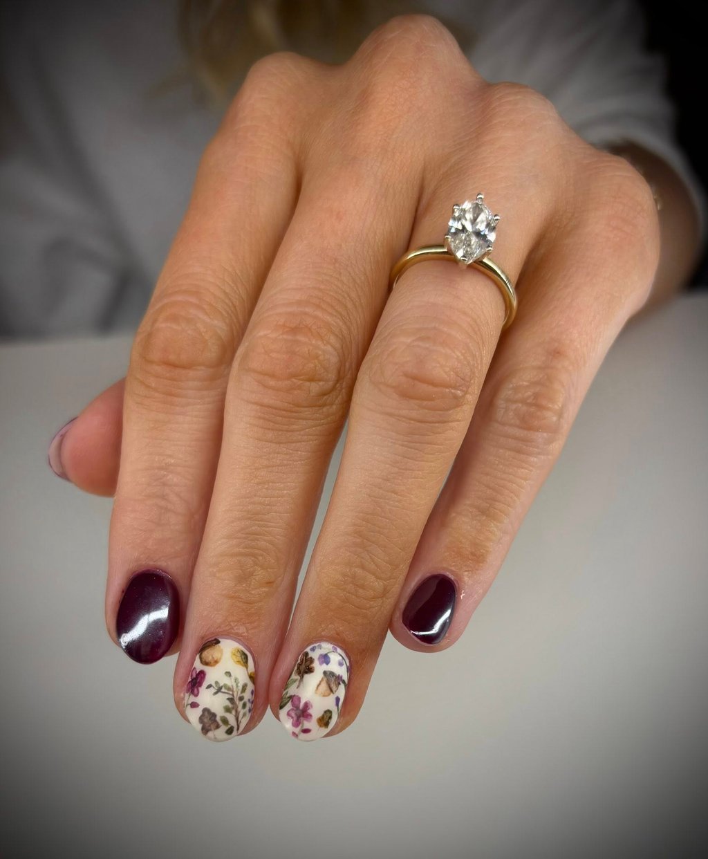 nails with builder gel and designs by Lindsey at Meraki and Co salon and spa