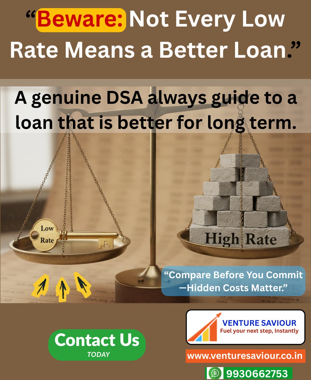 Not every Low rate means a better loan