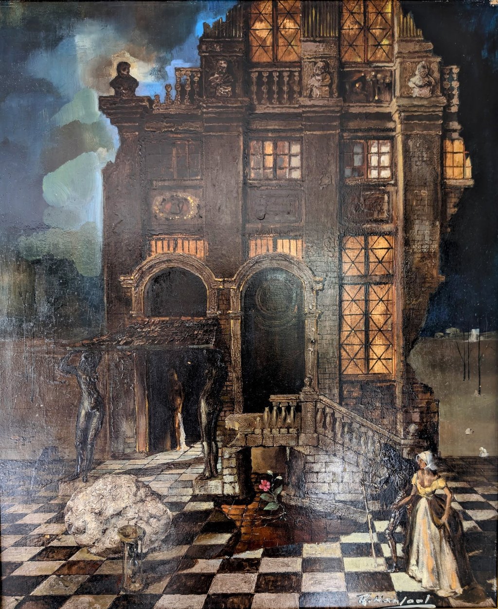 Tableau de René Hansoul "Sisyphe"