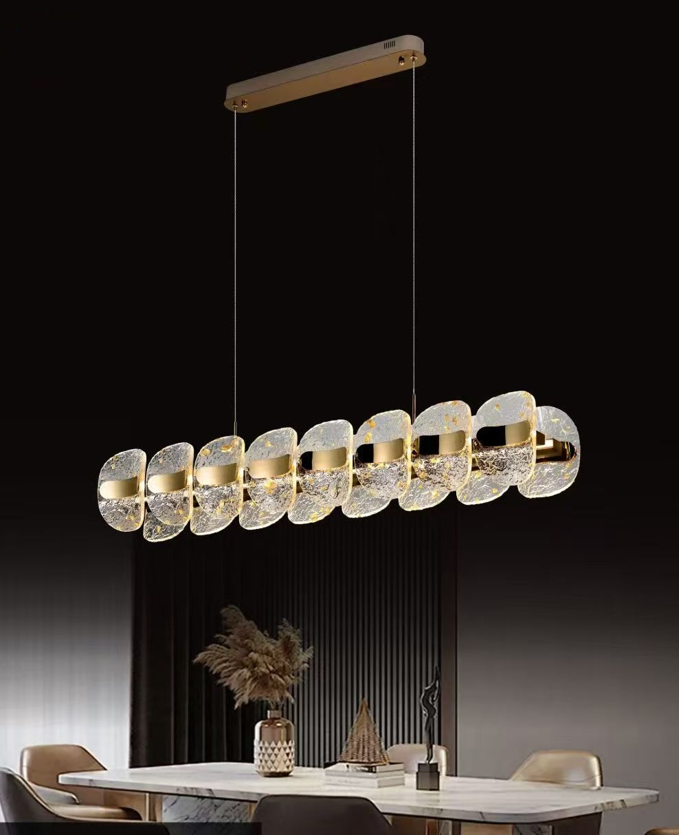 Modern Gold LED Chandelier for Dining Room - Fanxi Technology B2B Manufacturer