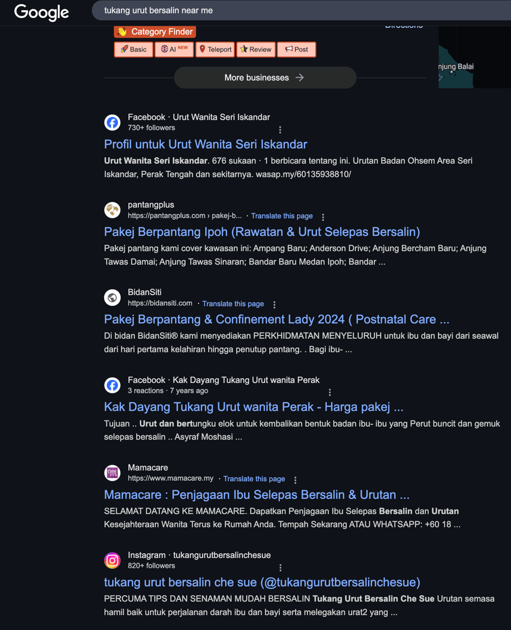 promosi pemasaran tukang urut