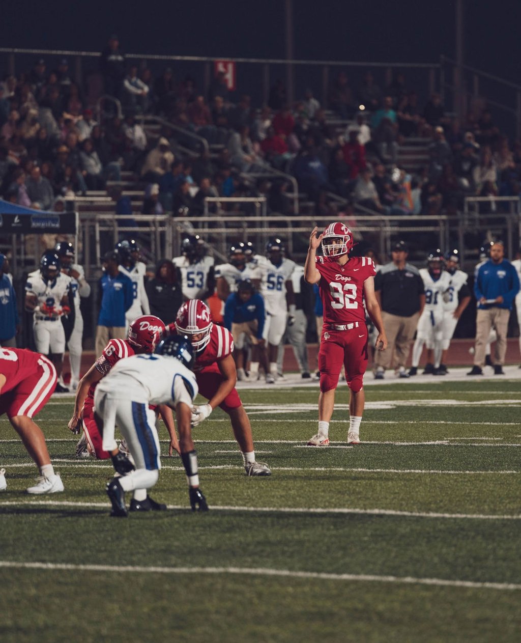 Oliver Brewer lining up a kick.
