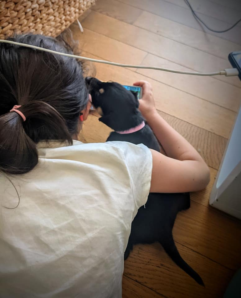 U'freyja de la grotte des oneiroi Kelpie Working avec enfant