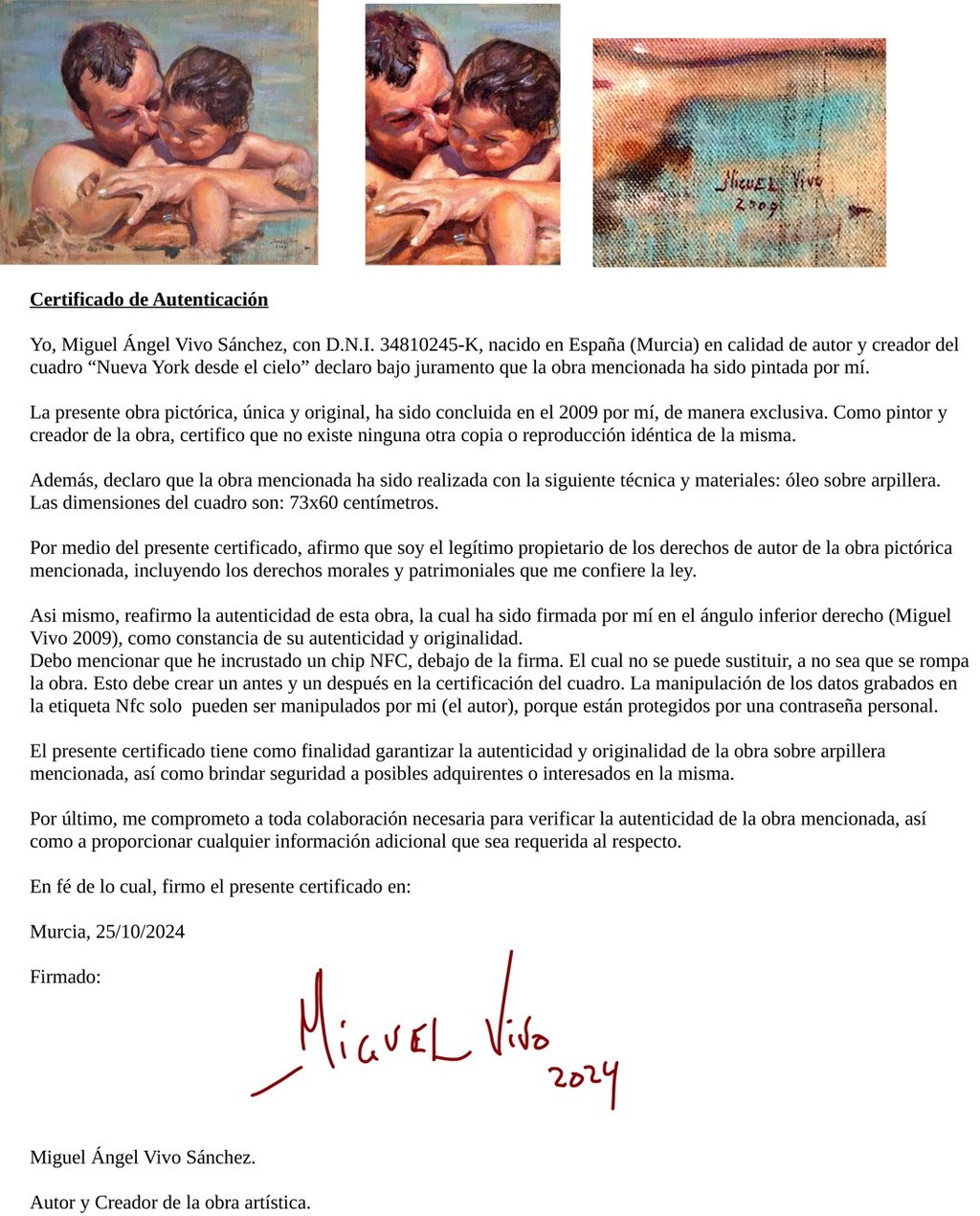 a letter from a child who is holding a baby