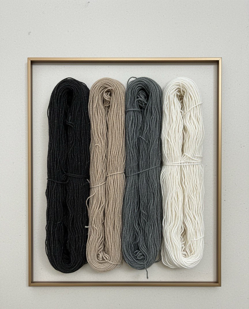 Hand dyed wool yarn at Vezari Living