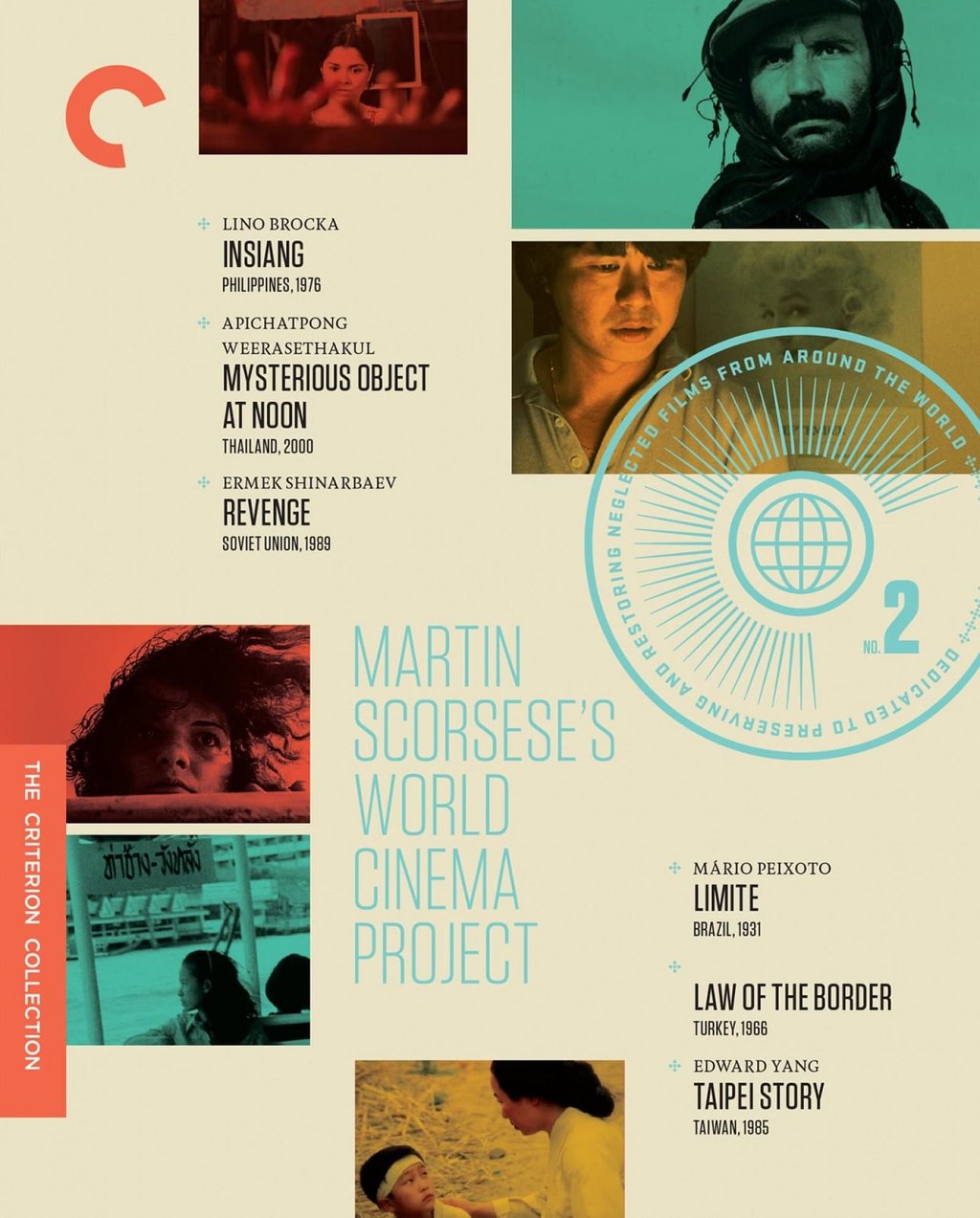 Poster for Martin Scorsese's World Cinema Project No. 2 Criterion Collection featuring film stills and director titles.