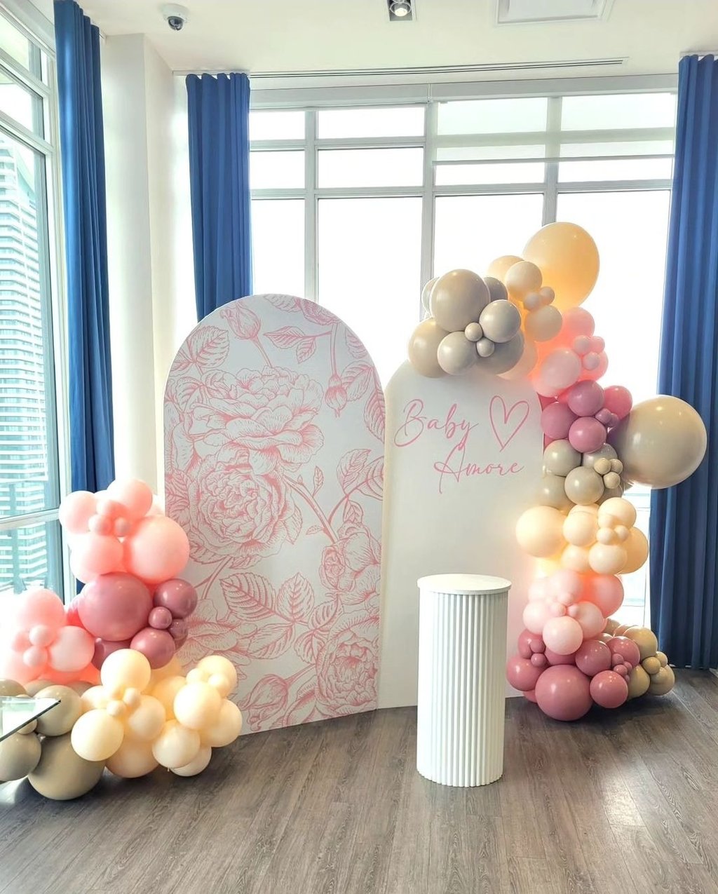 Baby Amore Balloon backdrop