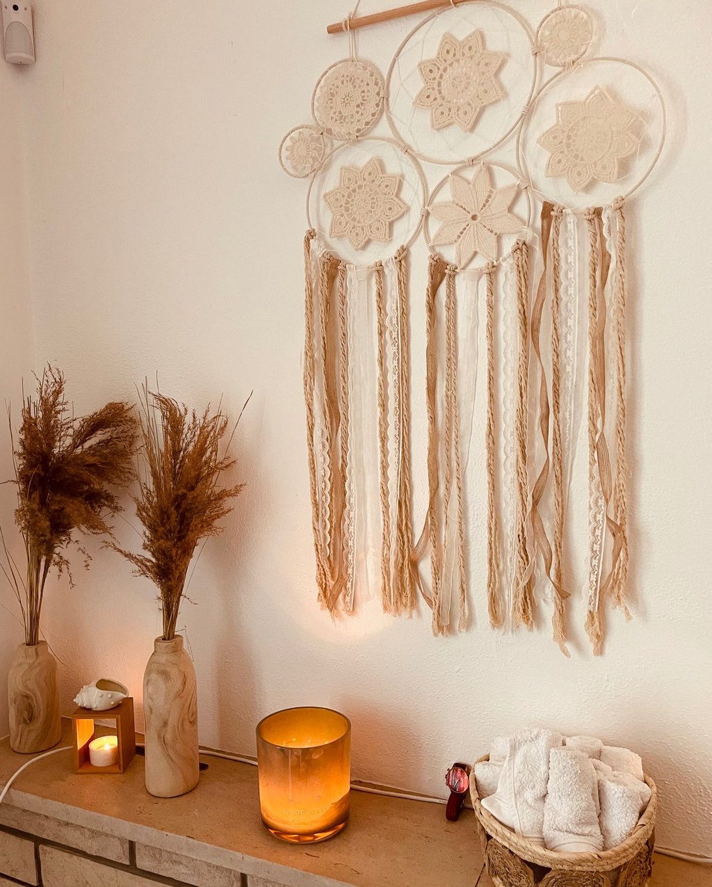 fleurs séchées et mandala