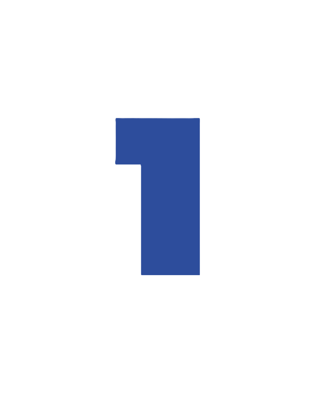 number-1-blue