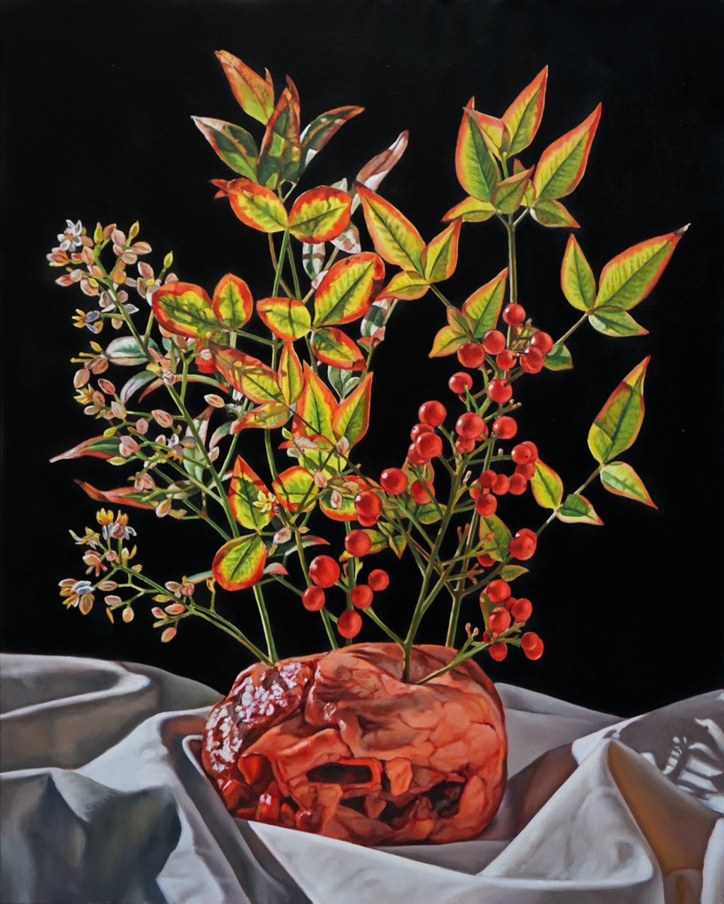 Obra "Esperanza, por compasión". Óleo sobre lienzo