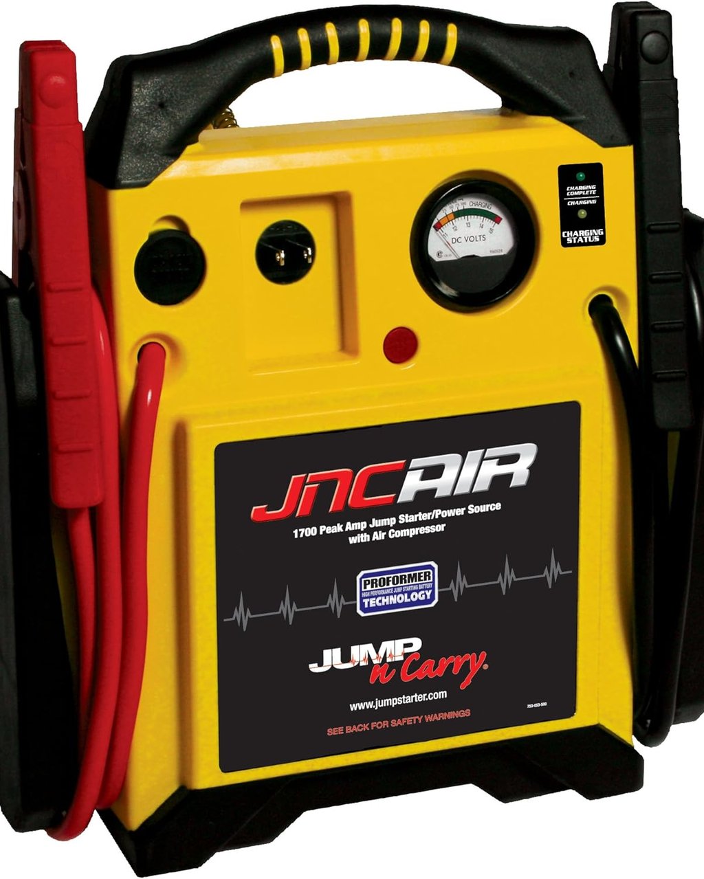  Clore Automotive Jump-N-Carry JNCAIR 1700 Peak Amp Jump Starter with Air Compressor