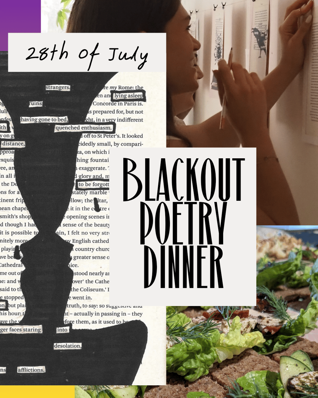 blackout poetry dinner queertropolis