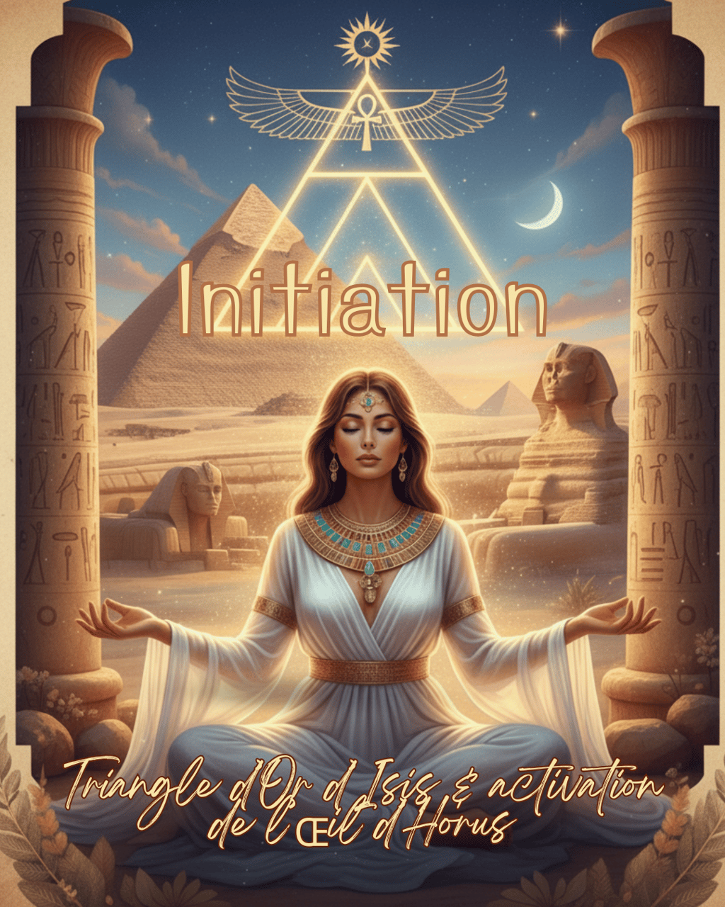 Initiation au soin énergétique Triangle d'Or d'Isis et activation de l'Oeil d'Horus