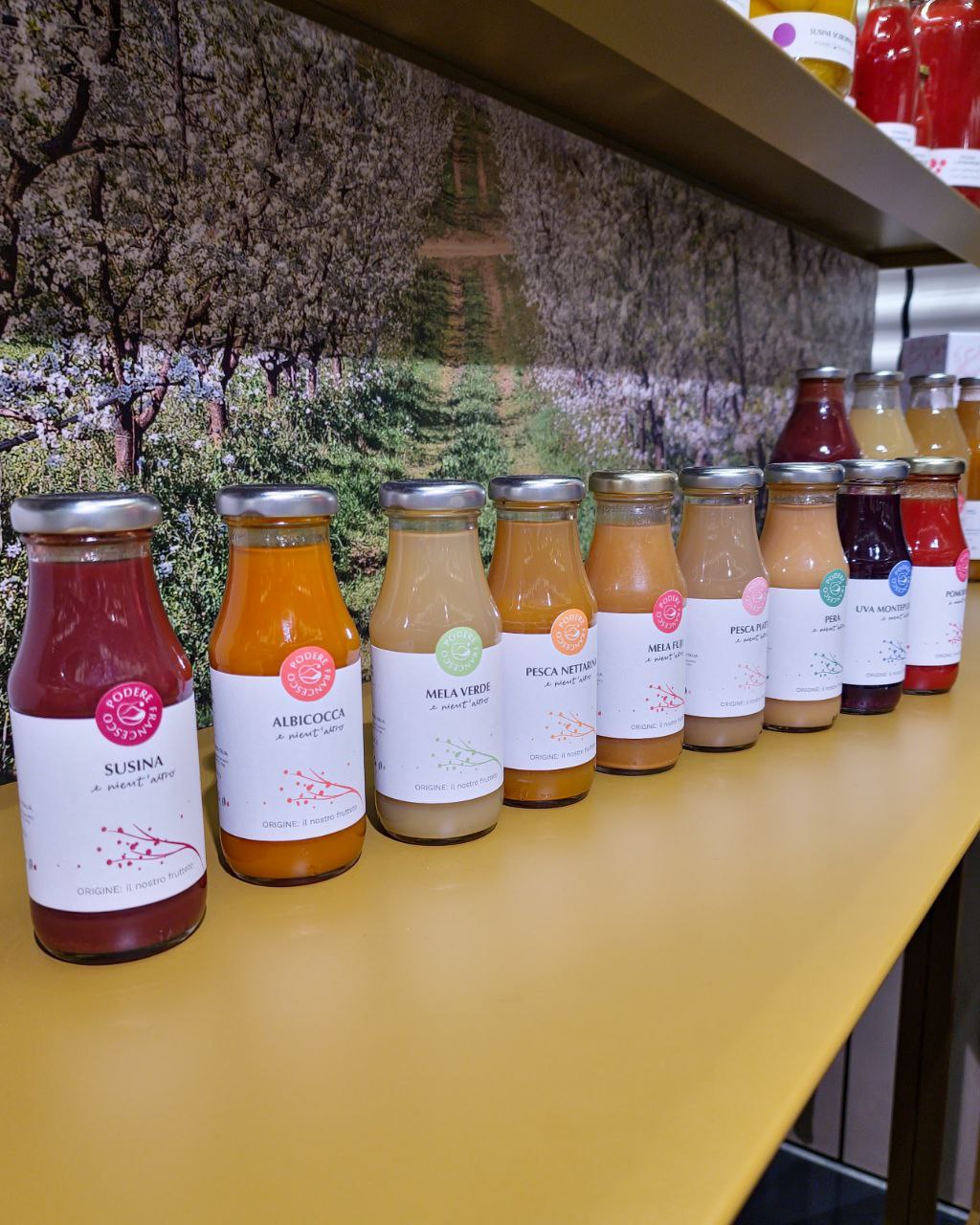 Succhi di frutta gourmet alta qualità senza zuccheri Podere Francesco