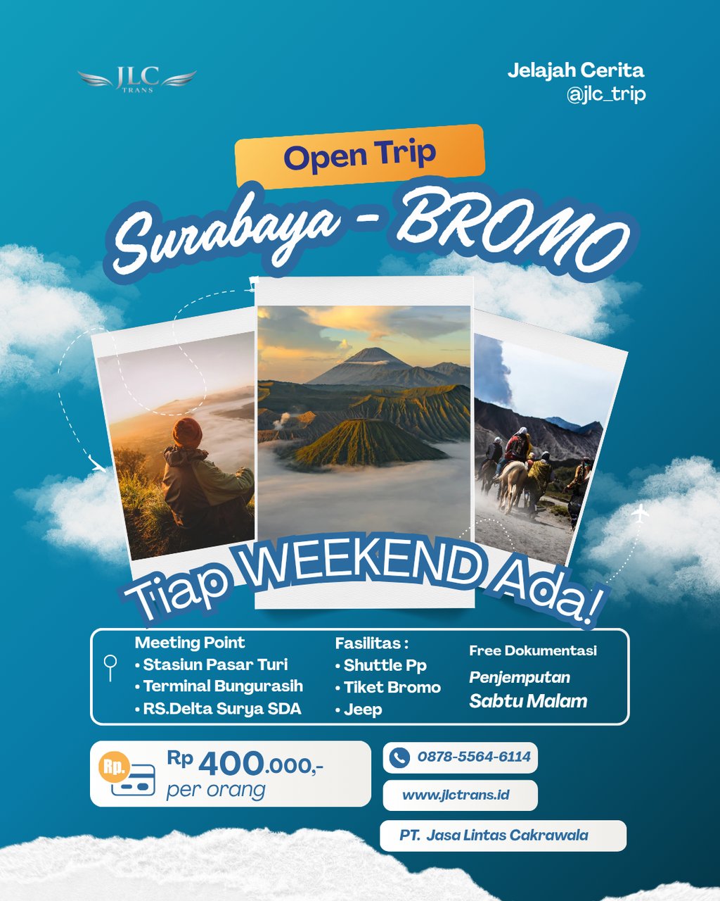 open trip bromo