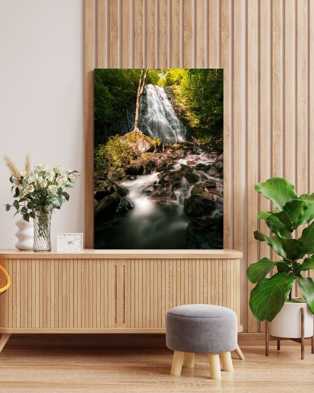 Canvas print from Nate Bowery Photography of Crabtree Falls along the Blue Ridge Parkway in NC
