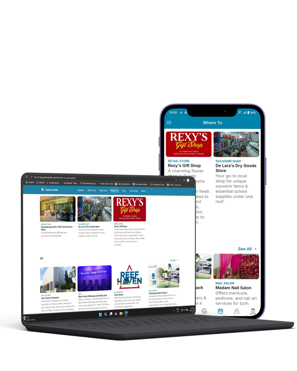 Galera Guide - Galera Plus listing