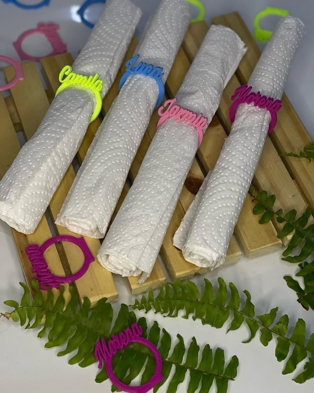 Servilletero personalizado eventos de kreaZIN.