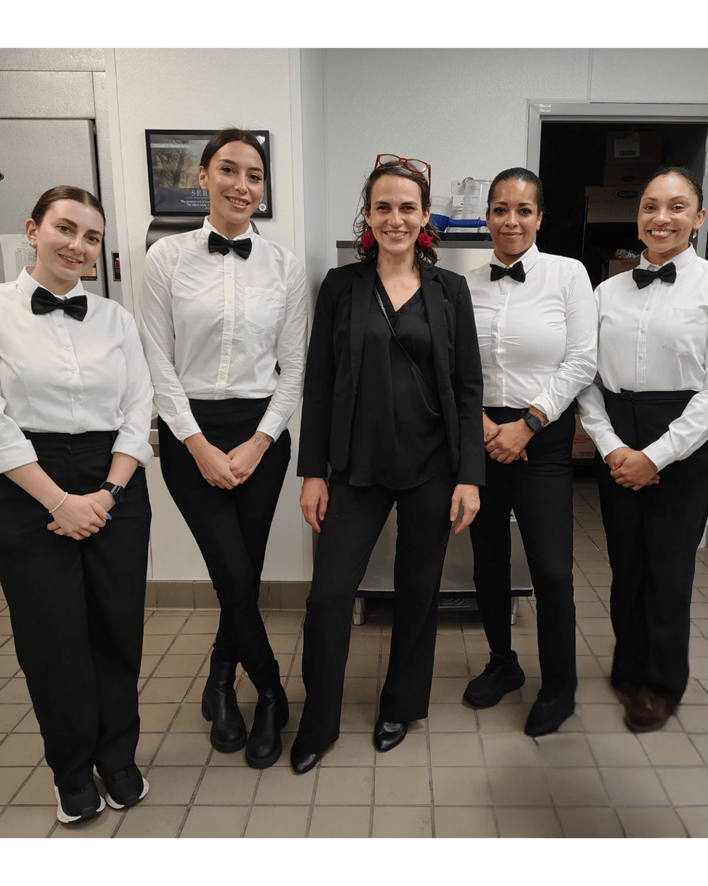 Melody Morrison with Allegro Events Waitstaff in Lake Nona