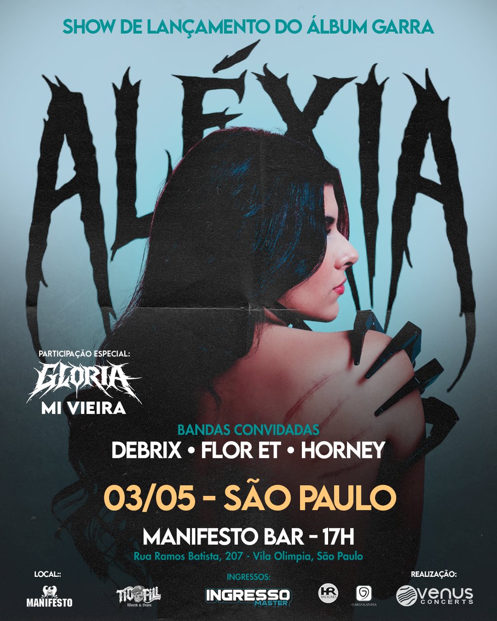 Capa do álbum "Garra", de Aléxia.