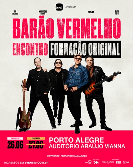 Fotografia promocional, mostrando a banda Barão Vermelho em sua formação original.