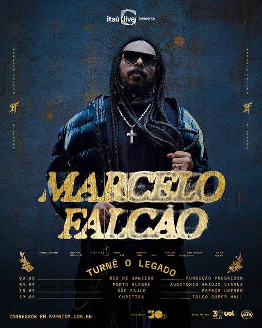 Marcelo Falcão e 30e anunciam a turnê "O Legado"