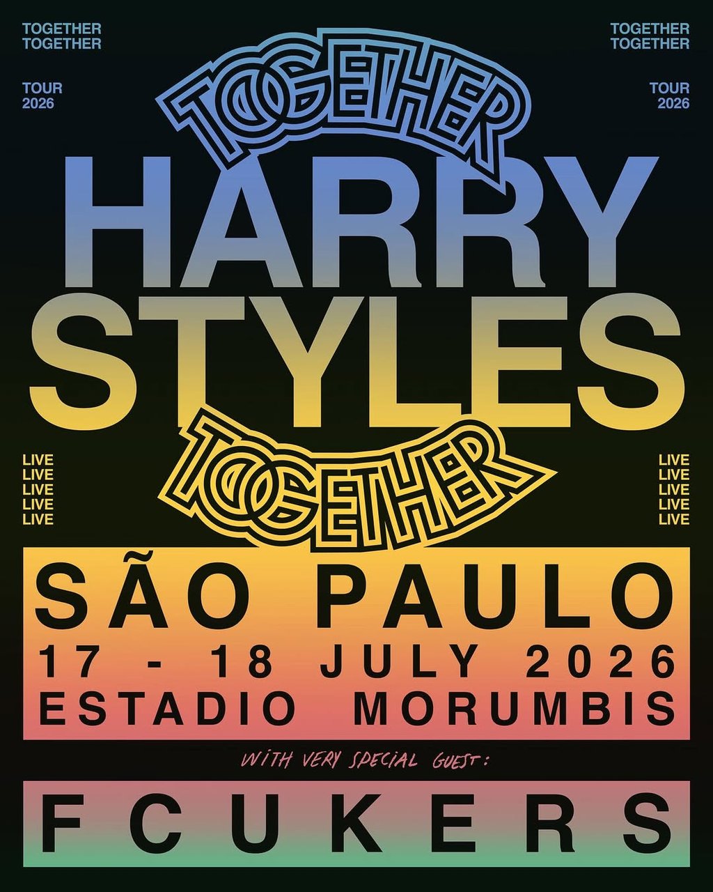 Harry Styles anuncia 2 shows em SP no MorumBIS em julho.