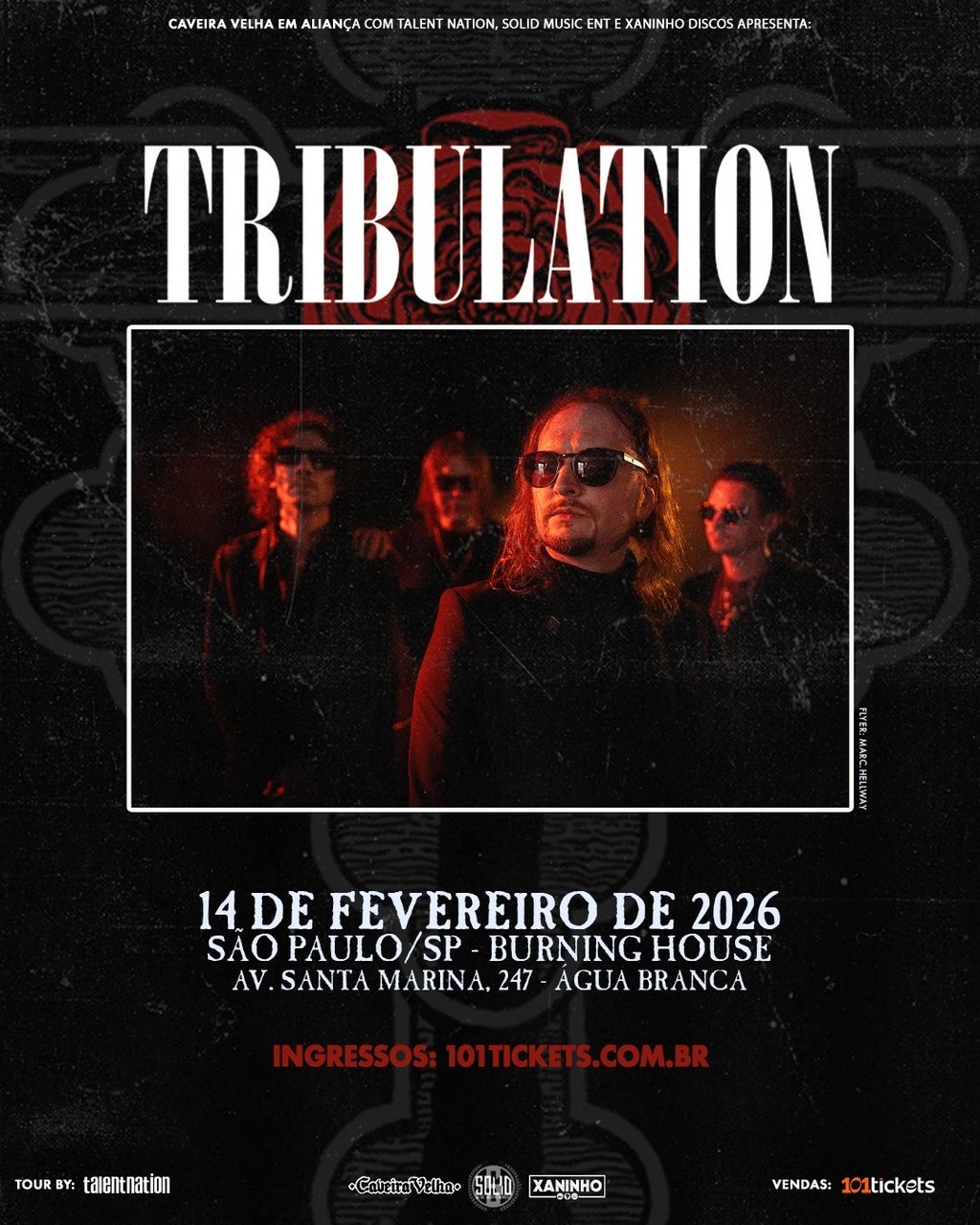 Tribulation volta a São Paulo com Luana Dametto na bateria