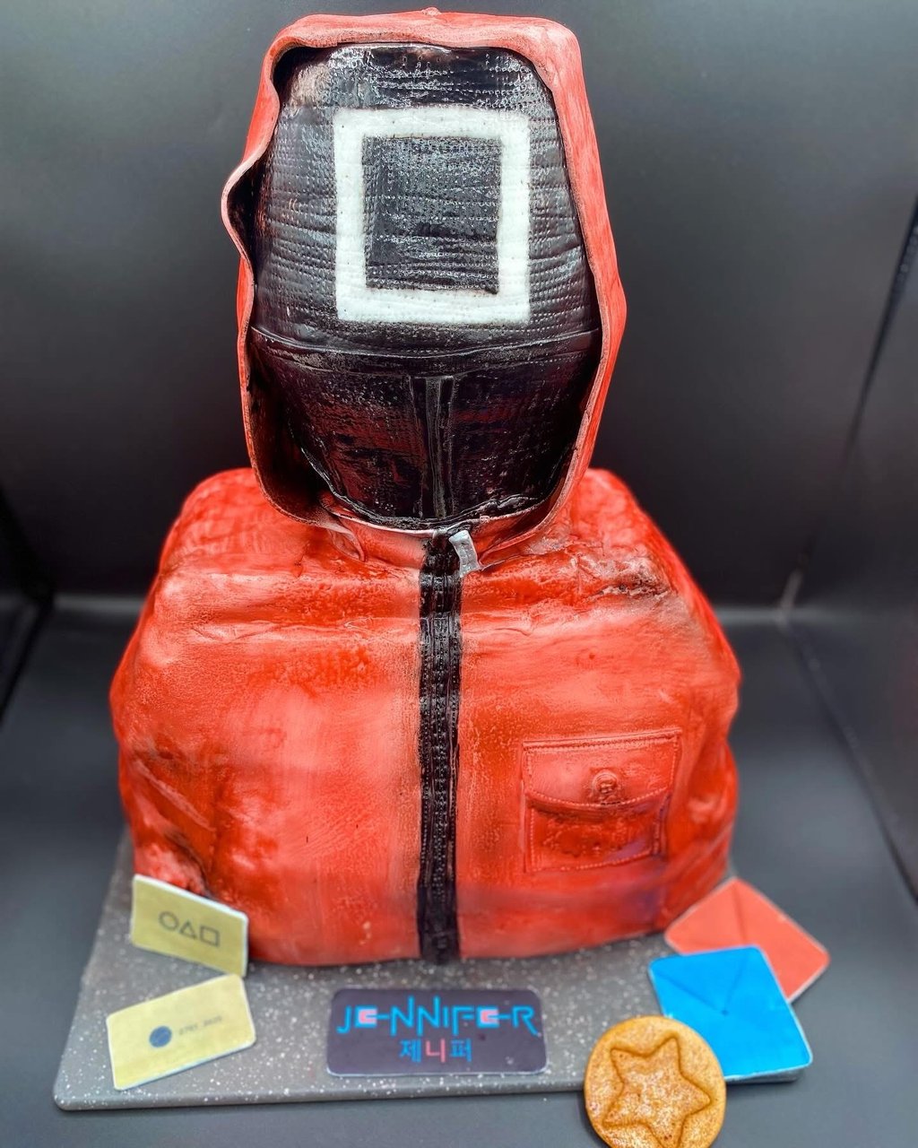 gâteau sculpté , squid Game