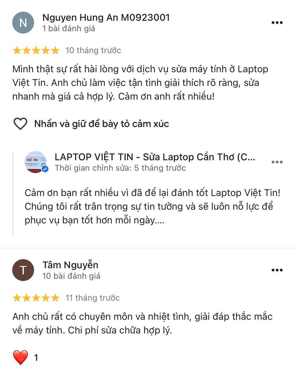 Dịch vụ sửa chữa laptop