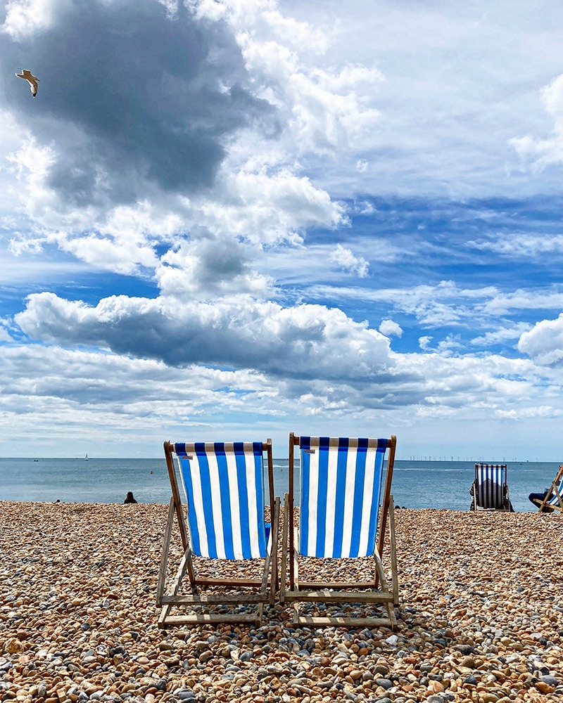 Plage de galets de Brighton