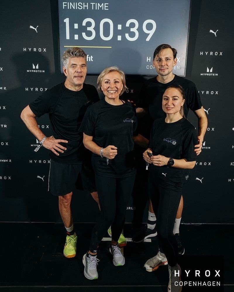 Our team after Hyrox race - tired, sweaty and happy.